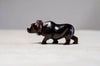 hand carved buffalo from ebony wood