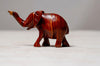 hand carved teak wood elephant