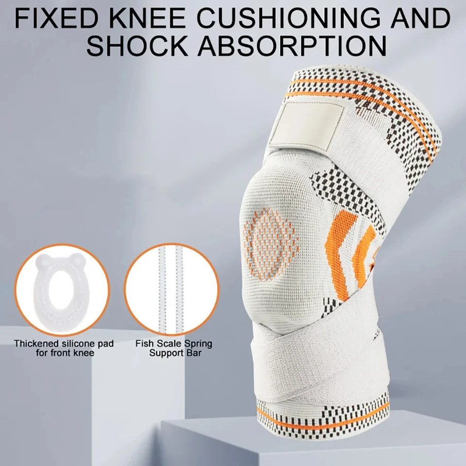 1Pcs Professional Knee Brace Compression Knee Sleeve with Patella Gel Pad&Side Stabilizers Knee 
Support Bandage for Pain Relief,