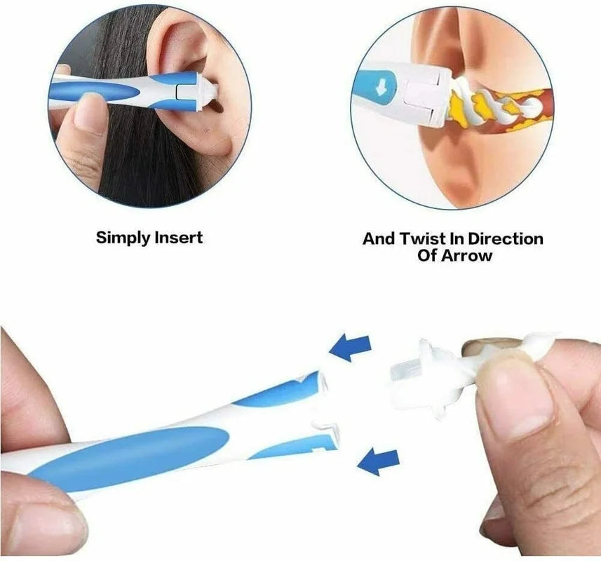 2025 Hot New Arrival Spiral Ear Cleaner Silicon Spoon
 Set Soft for Personal Wax Remover 
Health Care Scoop Tools